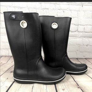 CROCS Black rain/snow boots